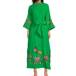 Fanm Mon Kelly Green Asia Maxi Dress